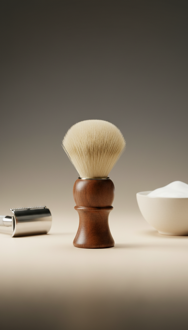 Walnut Handle Natural Bristle Shaving Brush