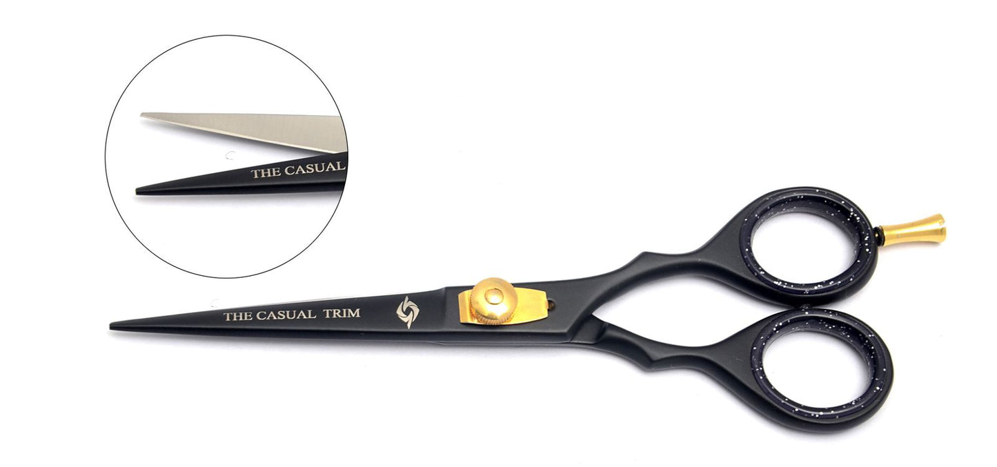 6.5” Right-hand Hairdressing Stainless Steel Scissors In Plasma Coating