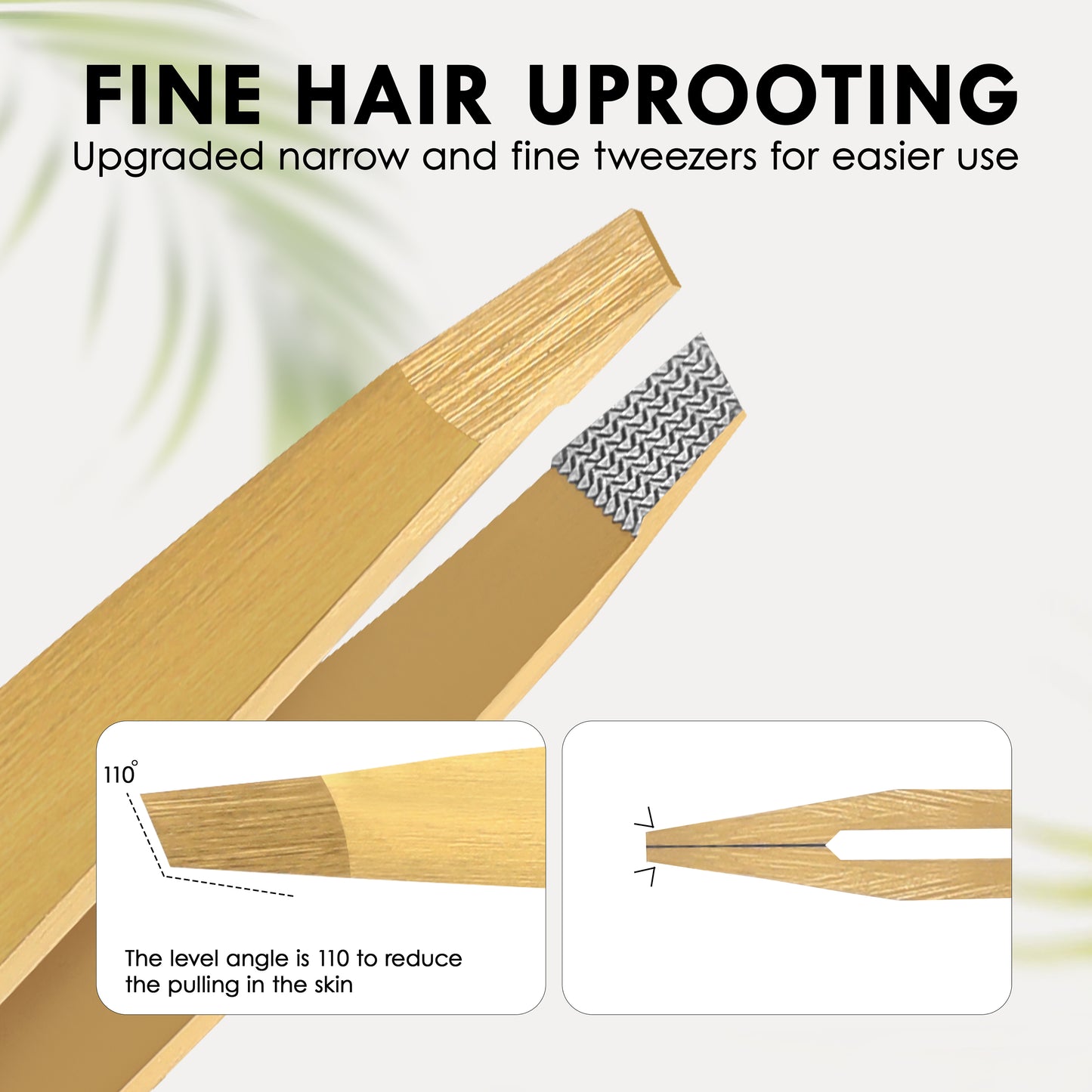 Fiber Tip Slant Tweezer