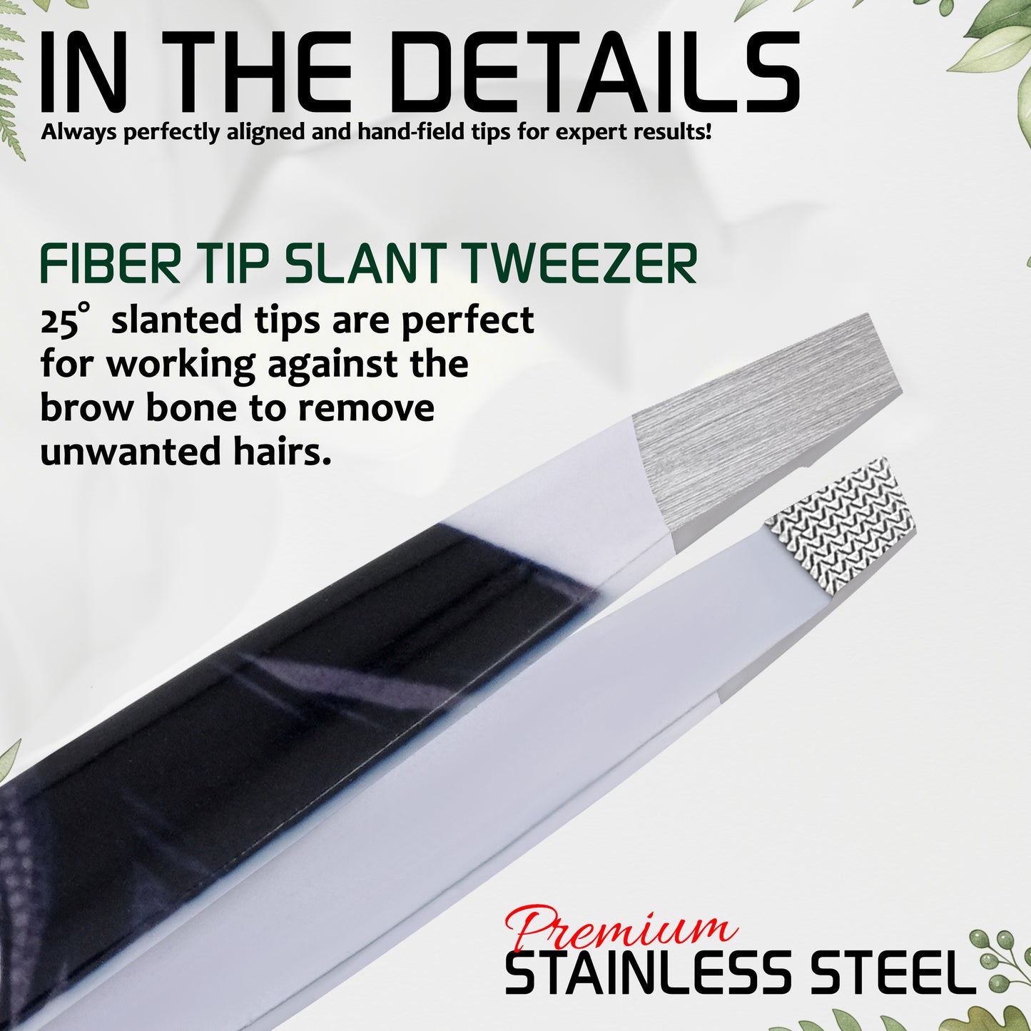 Fiber Tip Slant Tweezer