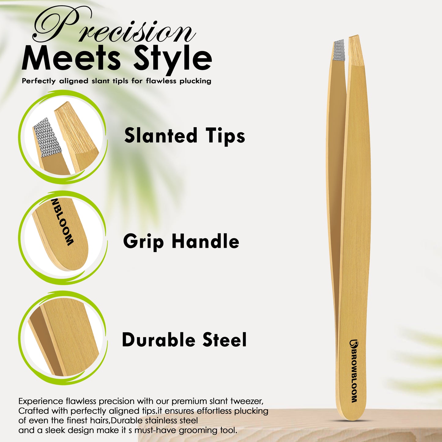 Fiber Tip Slant Tweezer