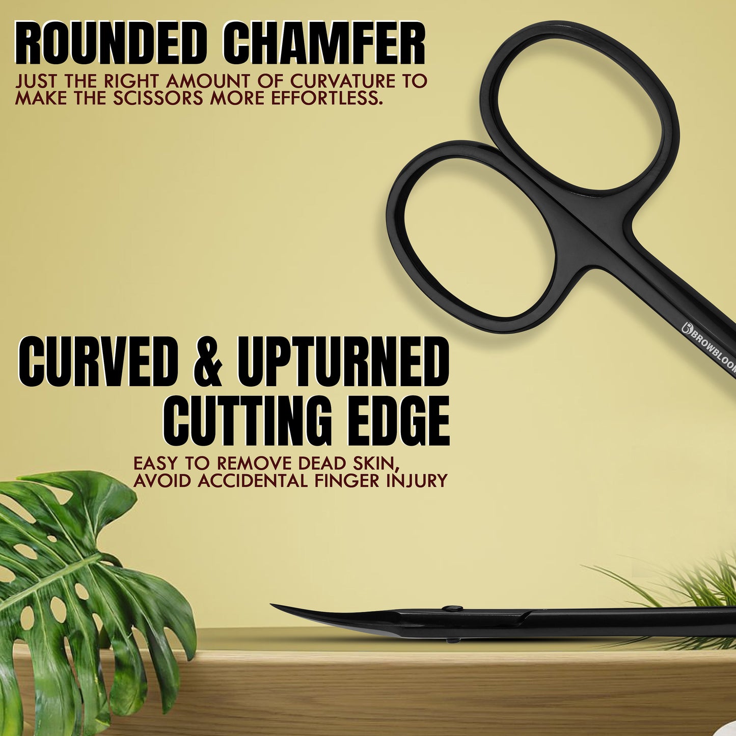 Titanium Black Cuticle Scissors